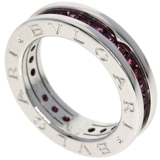 BVLGARI Ring K18WG Silver B-zero1 B-zero One Hand Rhodolite Garnet #48