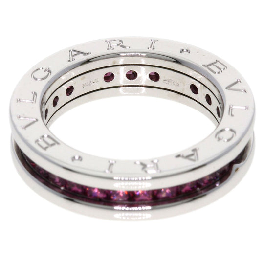 BVLGARI Ring K18WG Silver B-zero1 B-zero One Hand Rhodolite Garnet #48