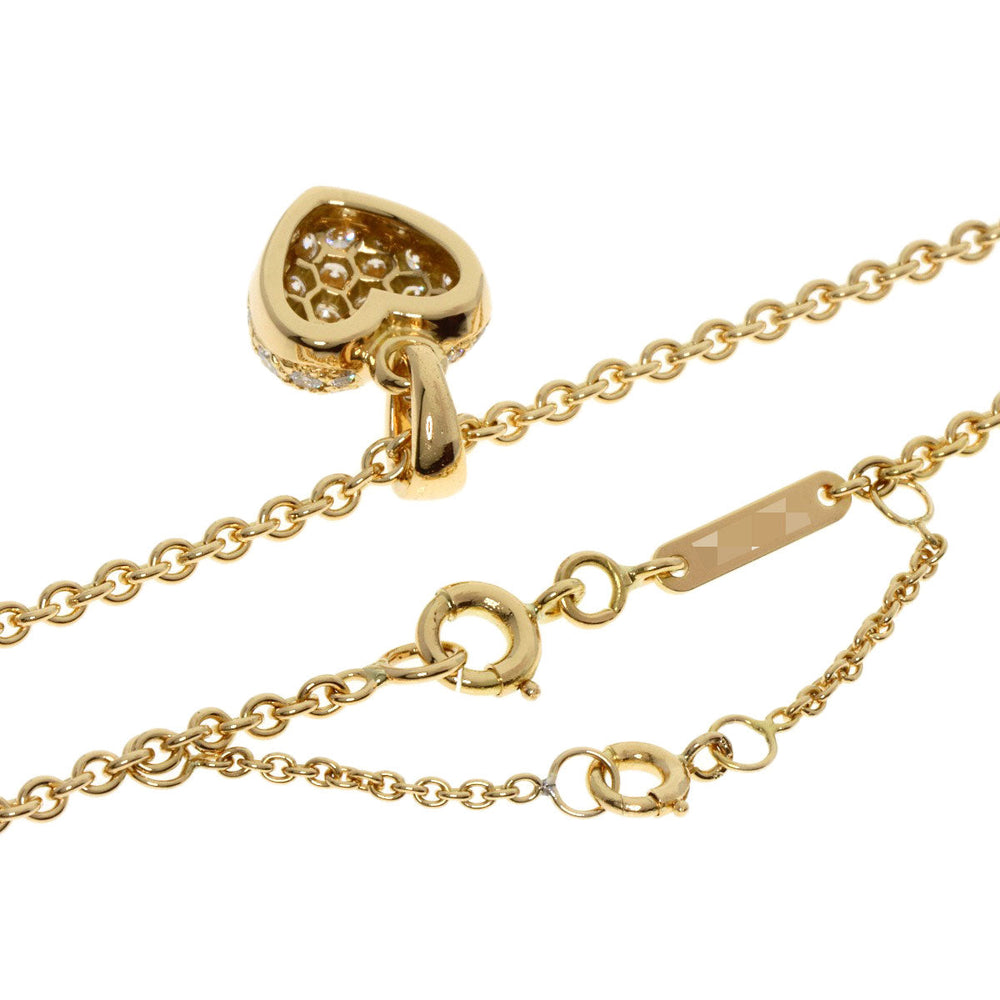 CARTIER Necklace 18K Yellow Gold gold Heart pave diamond