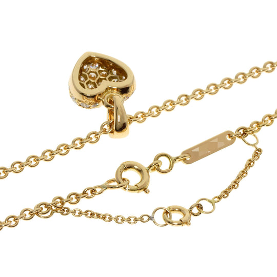 CARTIER Necklace 18K Yellow Gold gold Heart pave diamond