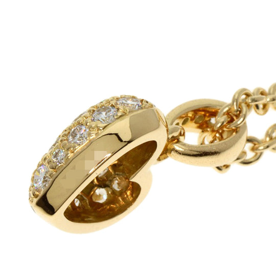 CARTIER Necklace 18K Yellow Gold gold Heart pave diamond