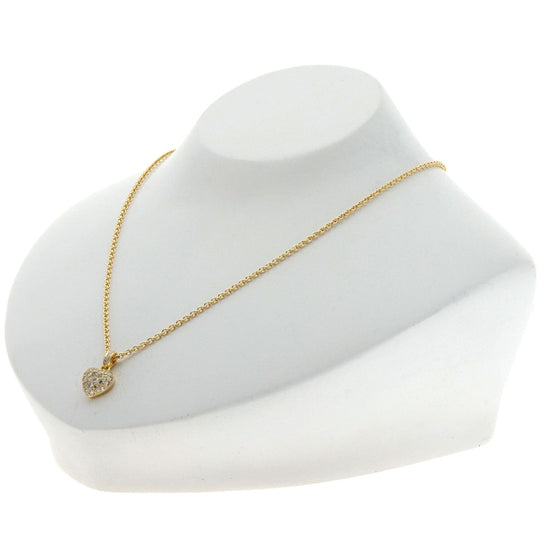 CARTIER Necklace 18K Yellow Gold gold Heart pave diamond