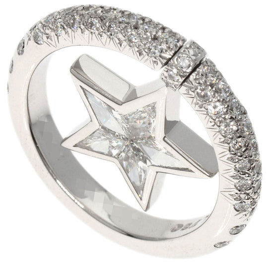 CHANEL Ring K18WG Silver Comet diamond