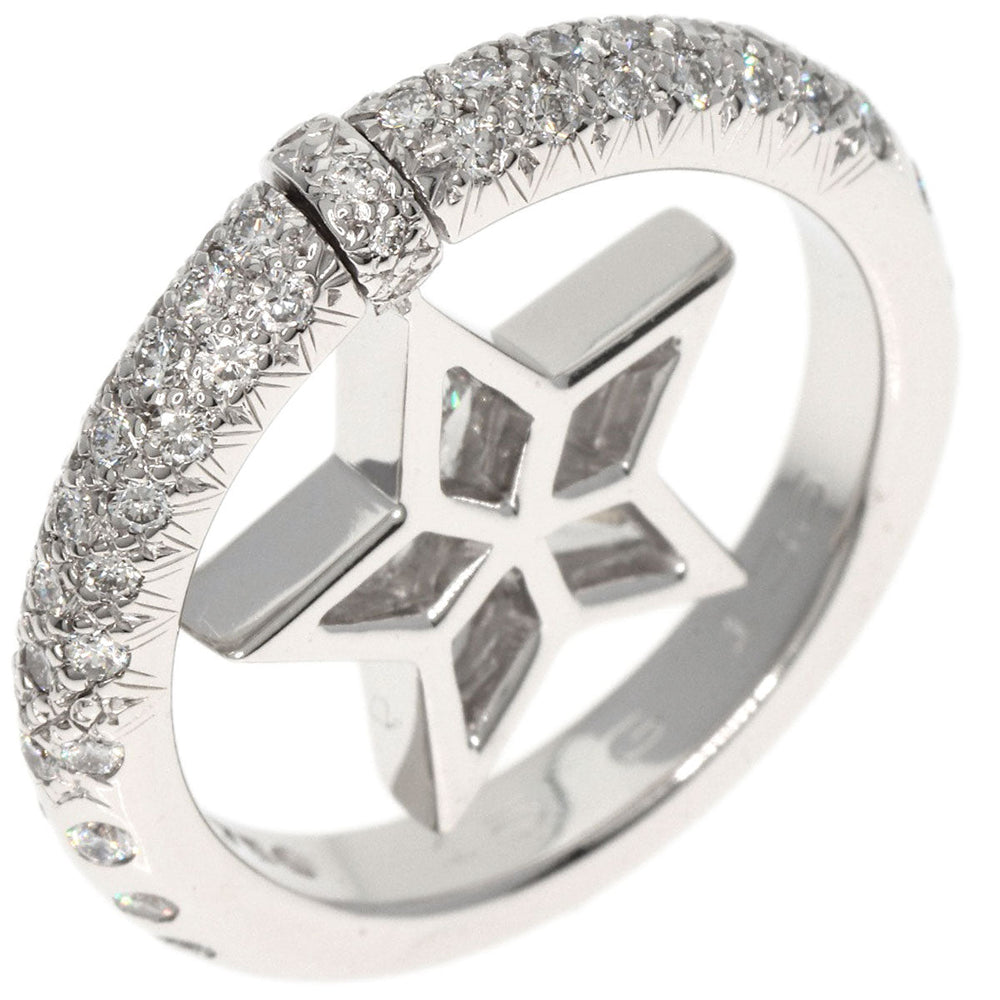 CHANEL Ring K18WG Silver Comet diamond