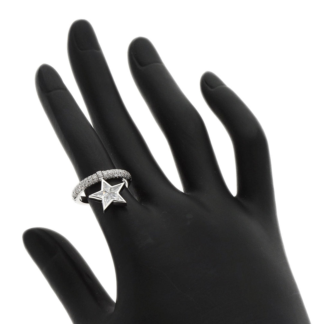 CHANEL Ring K18WG Silver Comet diamond