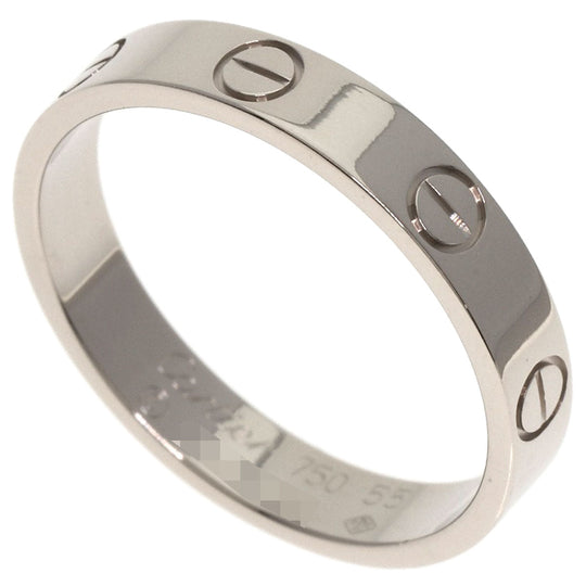CARTIER Ring K18WG Silver Mini love ring #55