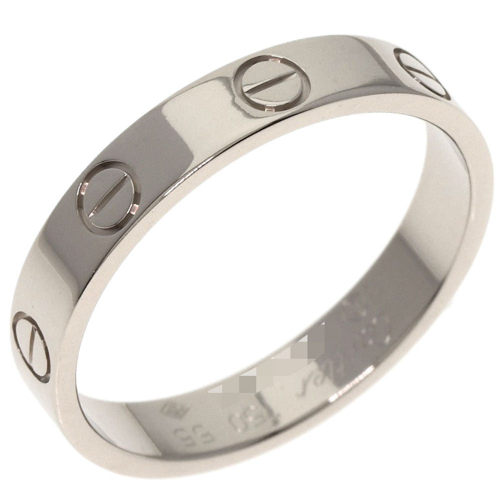 CARTIER Ring K18WG Silver Mini love ring #55