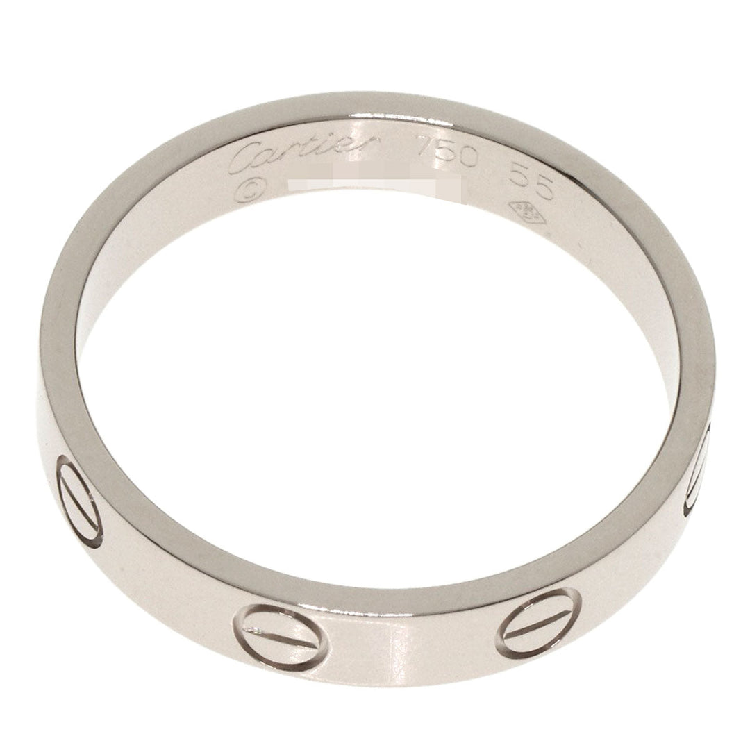 CARTIER Ring K18WG Silver Mini love ring #55