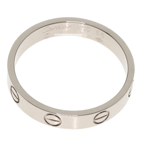 CARTIER Ring K18WG Silver Mini love ring #55