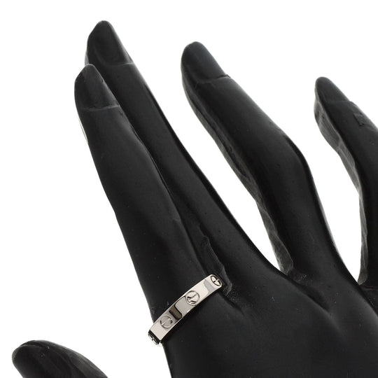 CARTIER Ring K18WG Silver Mini love ring #55