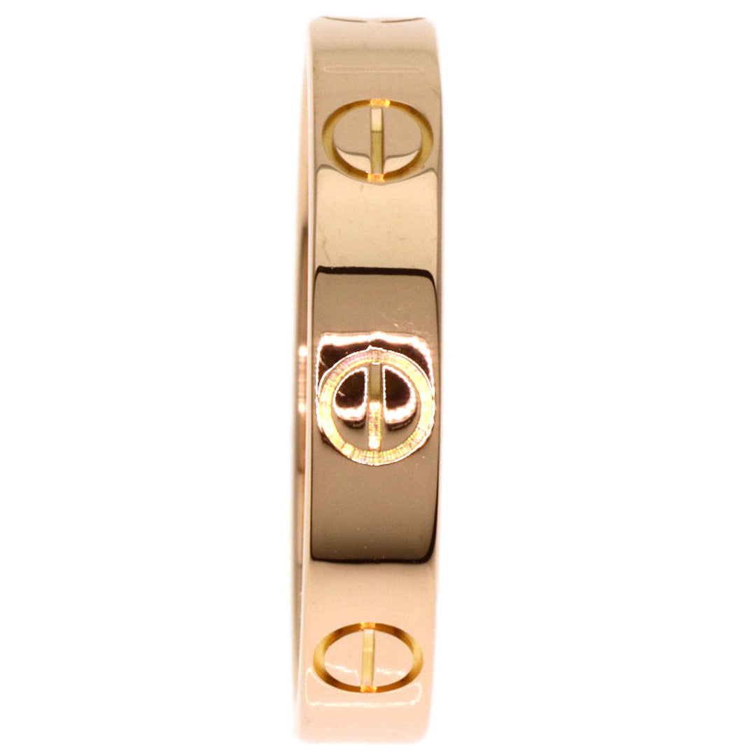 CARTIER Ring 18K Pink Gold gold Mini Love Ring #54 Women Used Authentic