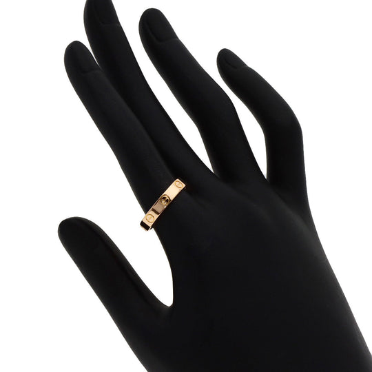 CARTIER Ring 18K Pink Gold gold Mini Love Ring #54 Women Used Authentic