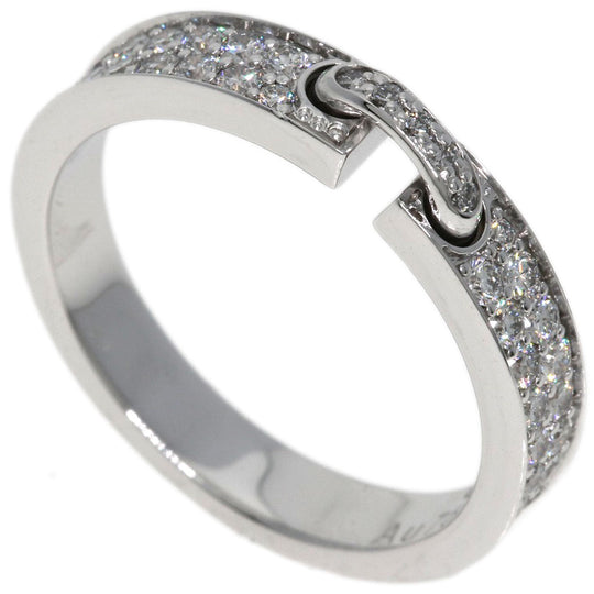 Chaumet Ring K18WG Silver Lien Evidence Pavé Diamond #47