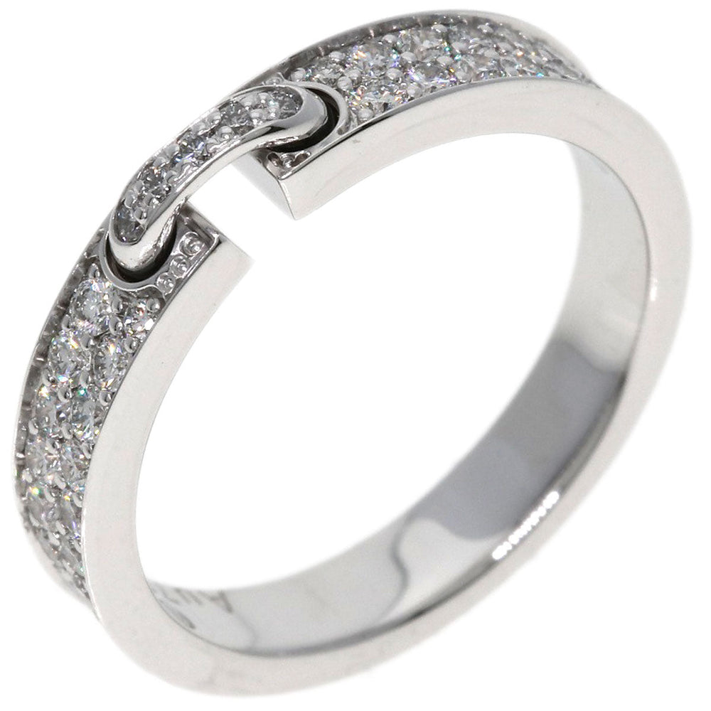 Chaumet Ring K18WG Silver Lien Evidence Pavé Diamond #47