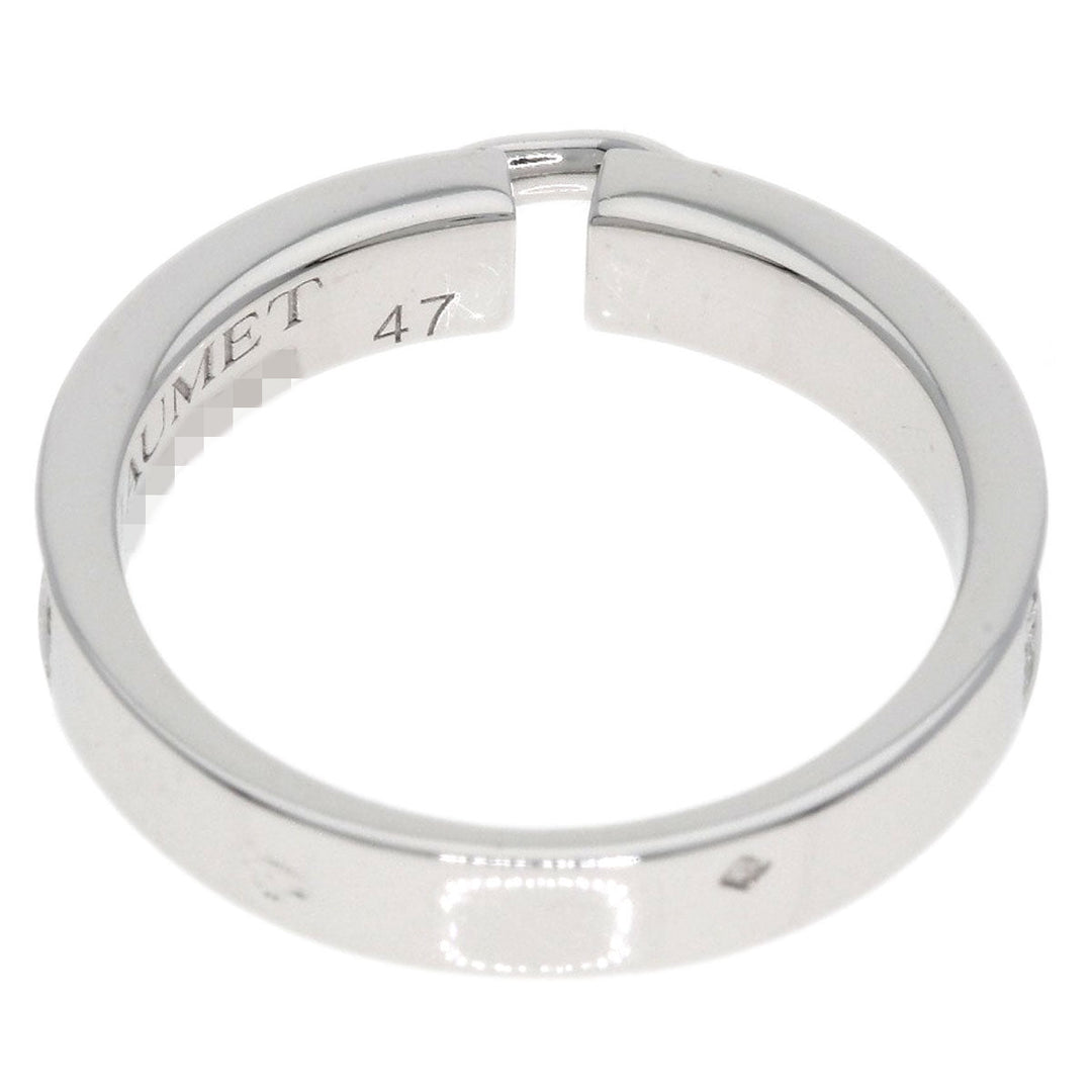 Chaumet Ring K18WG Silver Lien Evidence Pavé Diamond #47