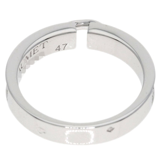 Chaumet Ring K18WG Silver Lien Evidence Pavé Diamond #47