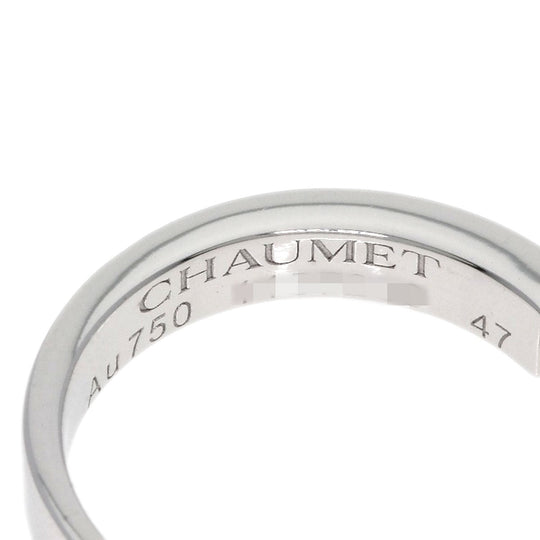 Chaumet Ring K18WG Silver Lien Evidence Pavé Diamond #47