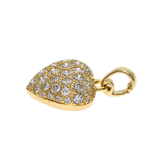 CARTIER Pendant top 18K Yellow Gold gold Heart Pavé Diamond Charm