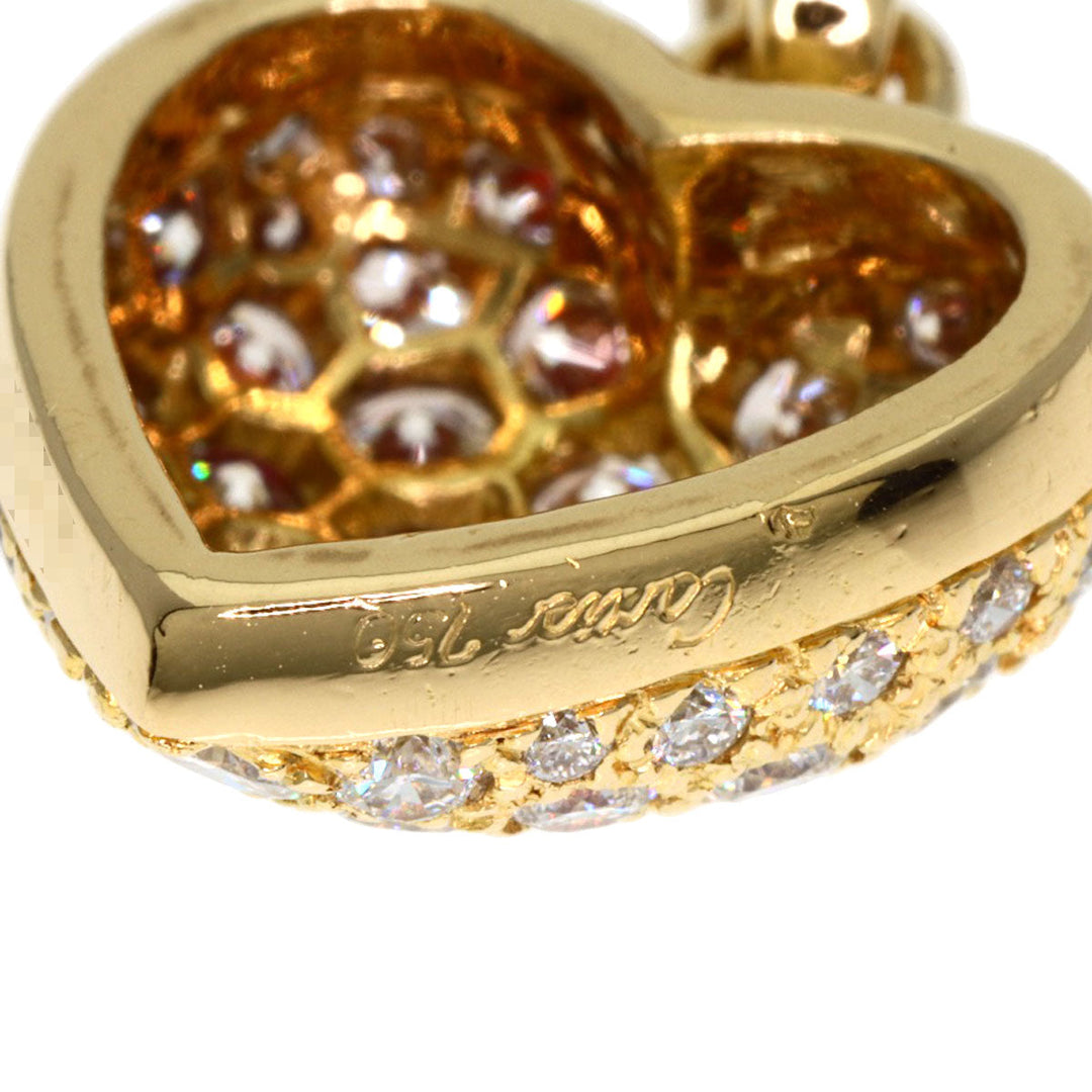CARTIER Pendant top 18K Yellow Gold gold Heart Pavé Diamond Charm