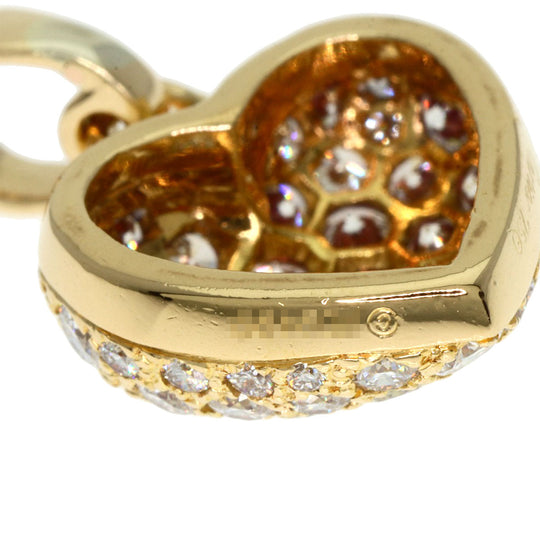 CARTIER Pendant top 18K Yellow Gold gold Heart Pavé Diamond Charm