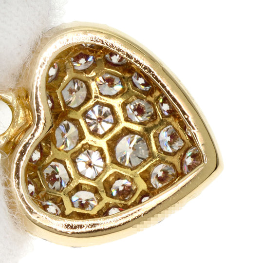 CARTIER Pendant top 18K Yellow Gold gold Heart Pavé Diamond Charm