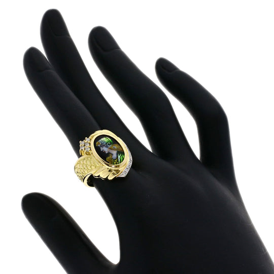 MITSUO KAJI Ring PT900 gold Emmael Diamond