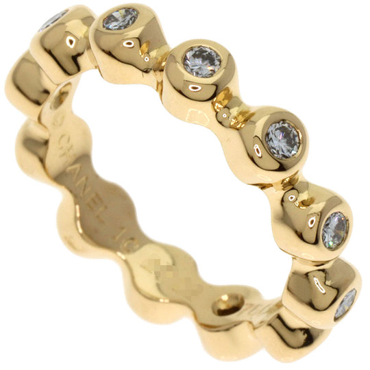 CHANEL Ring 18K Yellow Gold gold Bowl ring full diamond