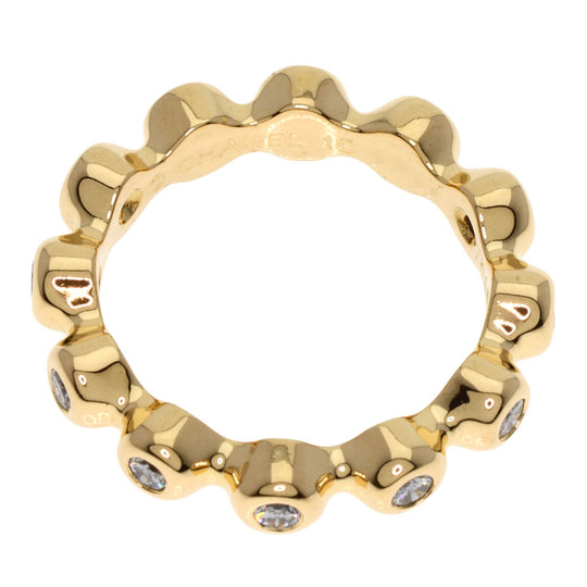 CHANEL Ring 18K Yellow Gold gold Bowl ring full diamond