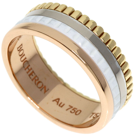 Boucheron Ring K18PG , K18YG multicolor Cattle Small #52 Women T52 Used Authentic