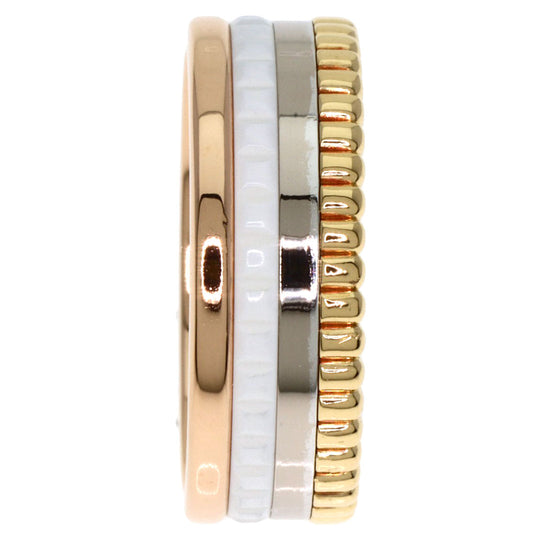 Boucheron Ring K18PG , K18YG multicolor Cattle Small #52 Women T52 Used Authentic