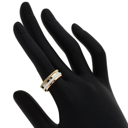 Boucheron Ring K18PG , K18YG multicolor Cattle Small #52 Women T52 Used Authentic