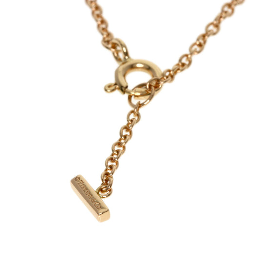 TIFFANY&Co. bracelet 18K Pink Gold gold T Smile Small Diamond Women Used Authentic