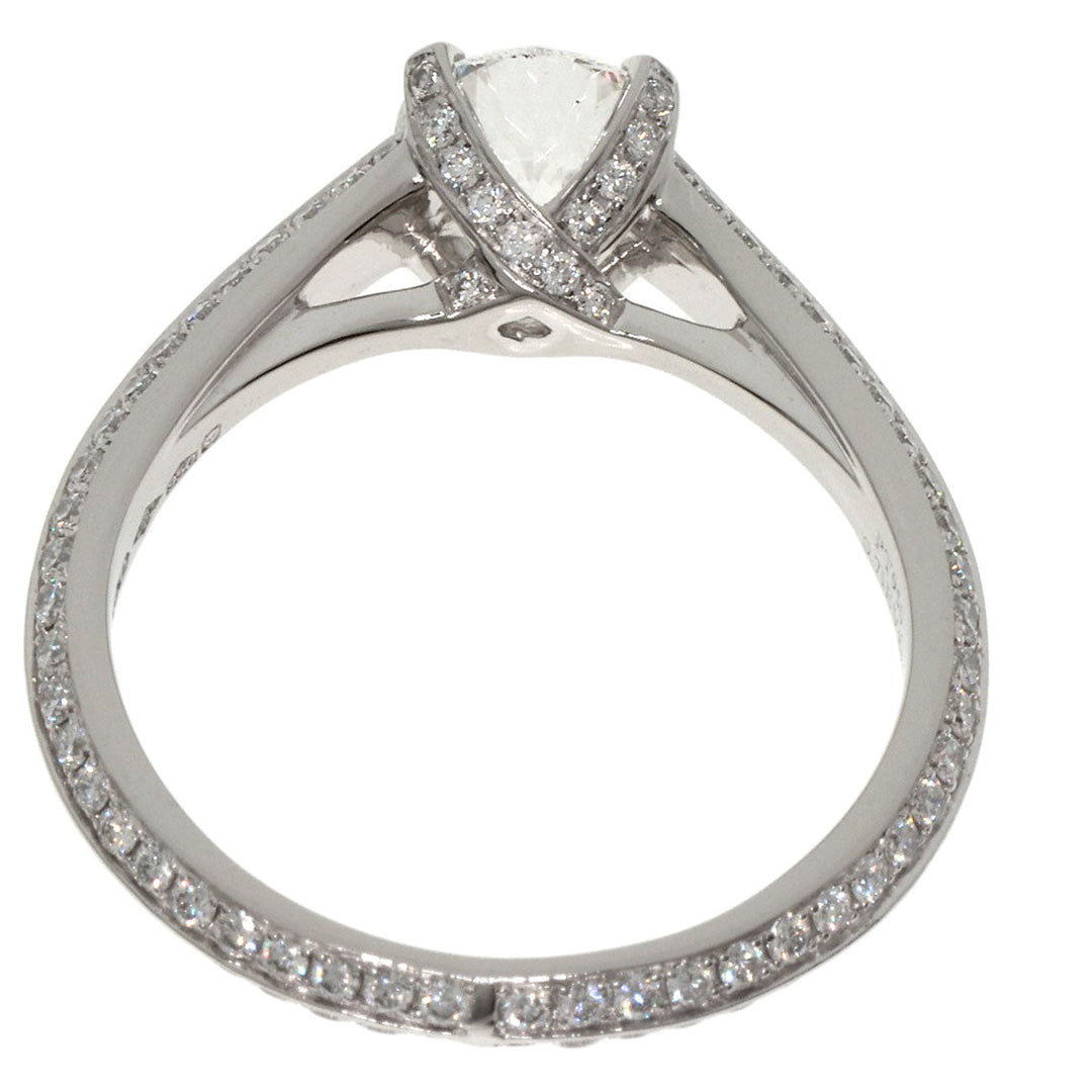 GRAFF Ring PT950 Silver Legacy Round Diamond
