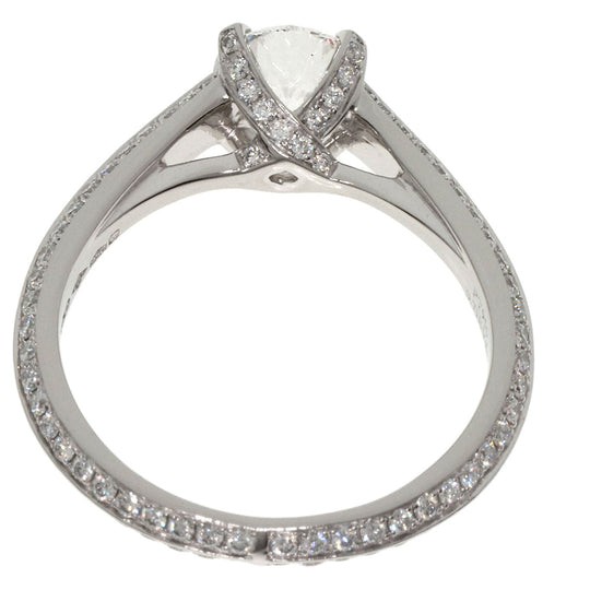 GRAFF Ring PT950 Silver Legacy Round Diamond