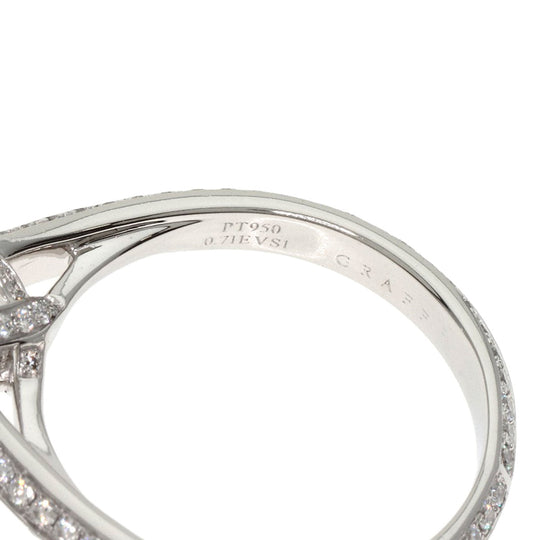 GRAFF Ring PT950 Silver Legacy Round Diamond