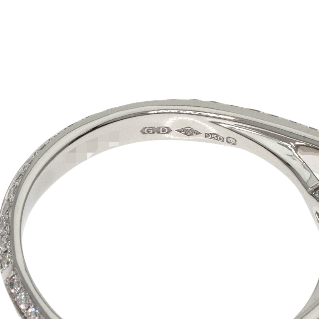 GRAFF Ring PT950 Silver Legacy Round Diamond