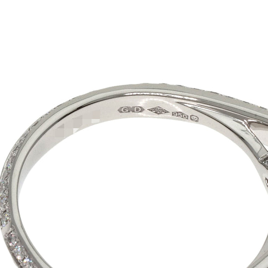 GRAFF Ring PT950 Silver Legacy Round Diamond