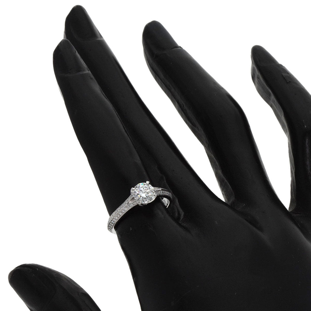 GRAFF Ring PT950 Silver Legacy Round Diamond