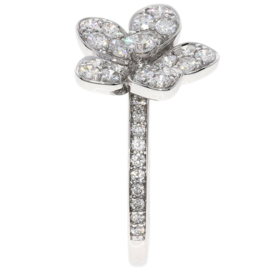 GRAFF Ring K18WG Silver Wildflower Diamond