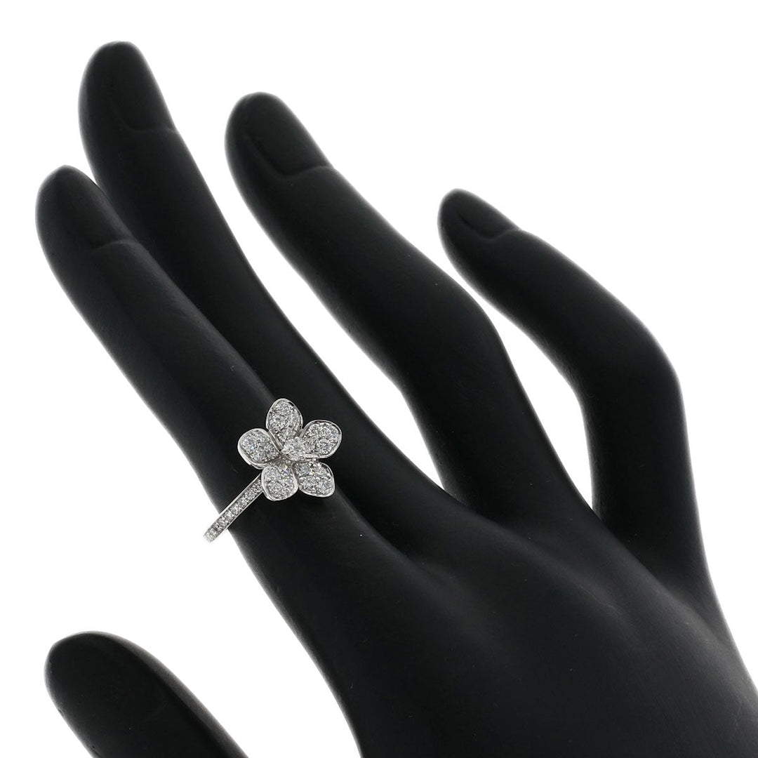 GRAFF Ring K18WG Silver Wildflower Diamond