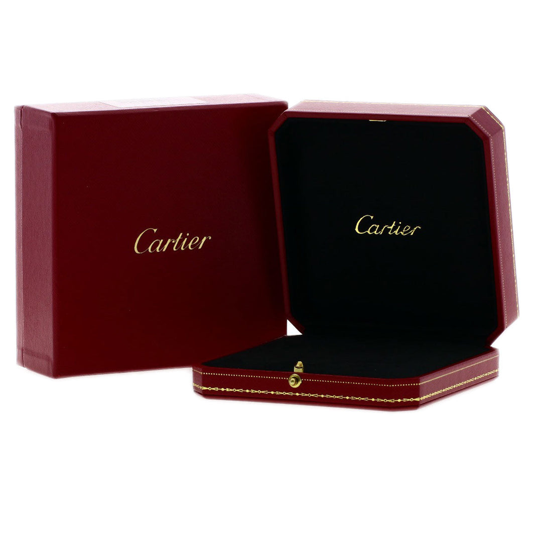 CARTIER Necklace K18WG Silver Caress d'Orchid Pal Diamond