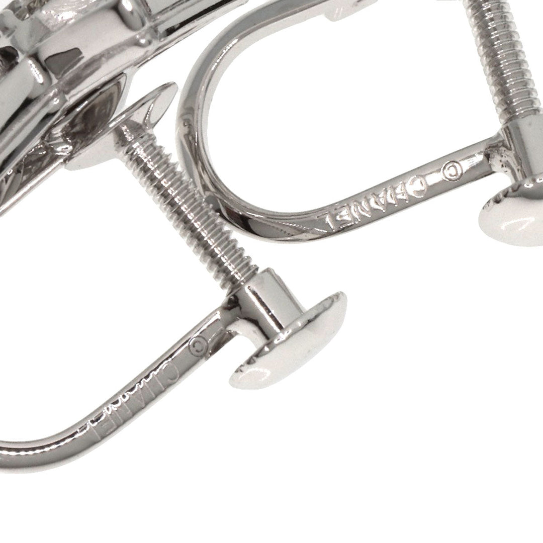 CHANEL Earring K18WG Silver Comet diamond