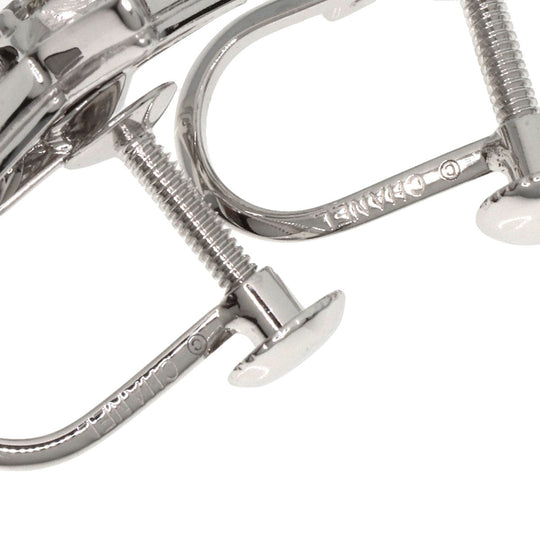 CHANEL Earring K18WG Silver Comet diamond