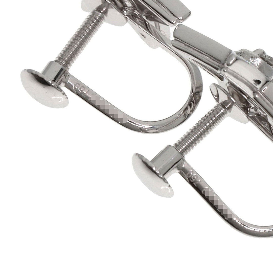 CHANEL Earring K18WG Silver Comet diamond