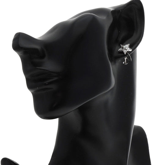 CHANEL Earring K18WG Silver Comet diamond