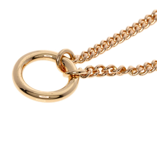 HERMES Necklace 18K Pink Gold Silver Chaine d'Ancre Echappé Long