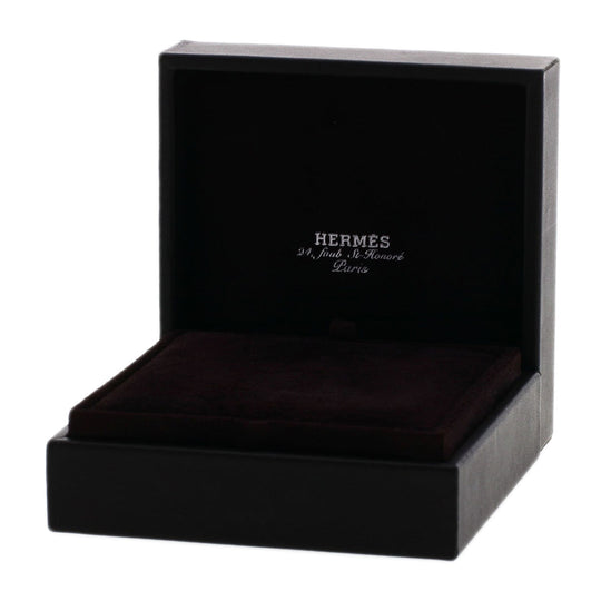 HERMES Necklace 18K Pink Gold Silver Chaine d'Ancre Echappé Long