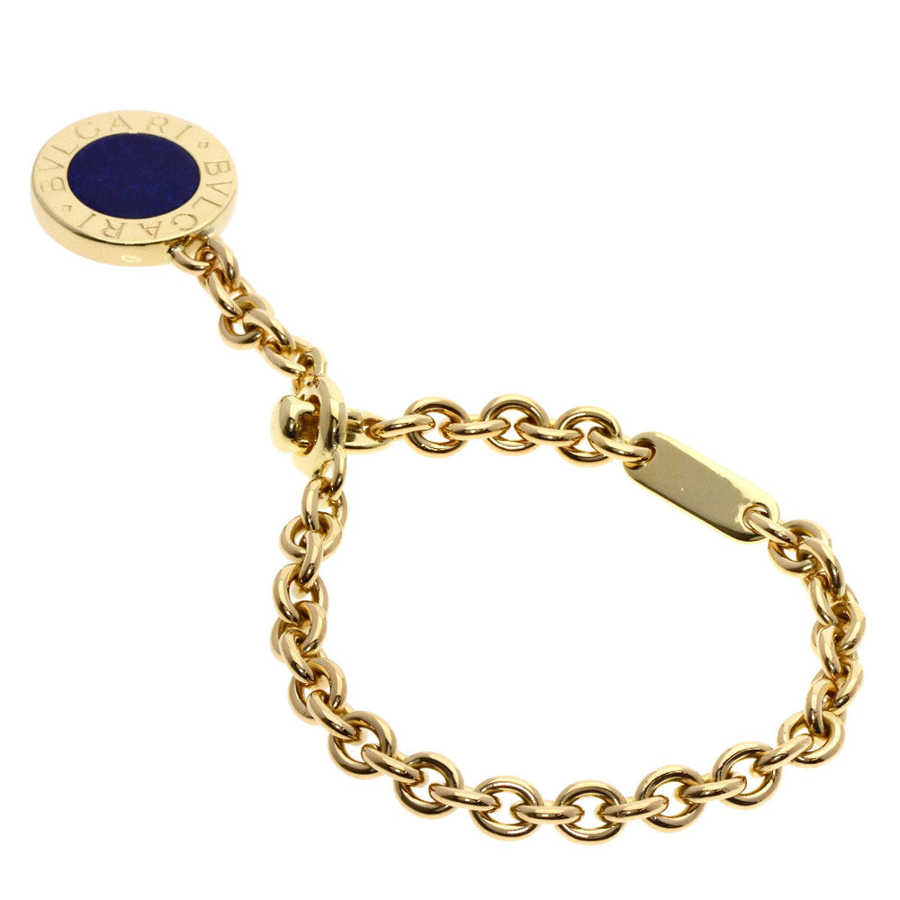 BVLGARI key ring 18K Yellow Gold gold Bulgari Bulgari Lapis Lazuli Key Chain