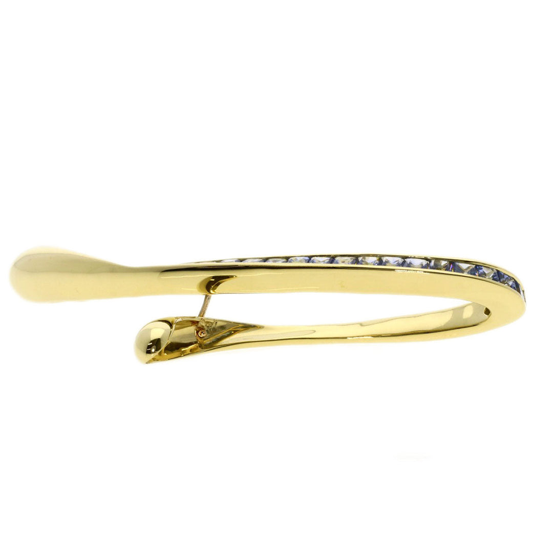 JUNE Pendant top 18K Yellow Gold gold sapphire Women Used Authentic