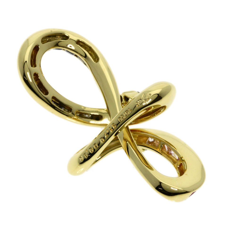 JUNE Pendant top 18K Yellow Gold gold Sapphire diamond